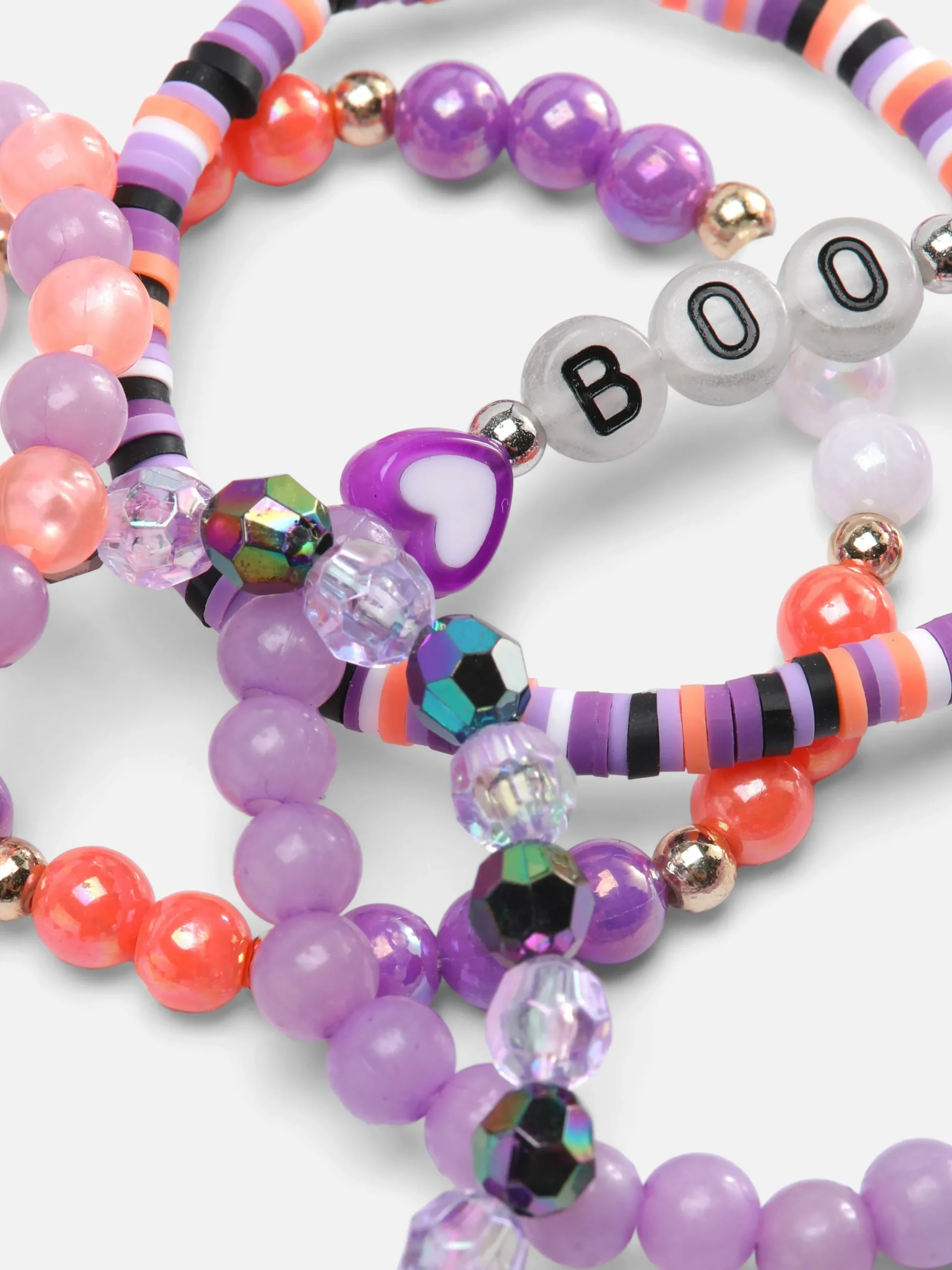 Pack De 5 Pulseras De Cuentas Para Halloween