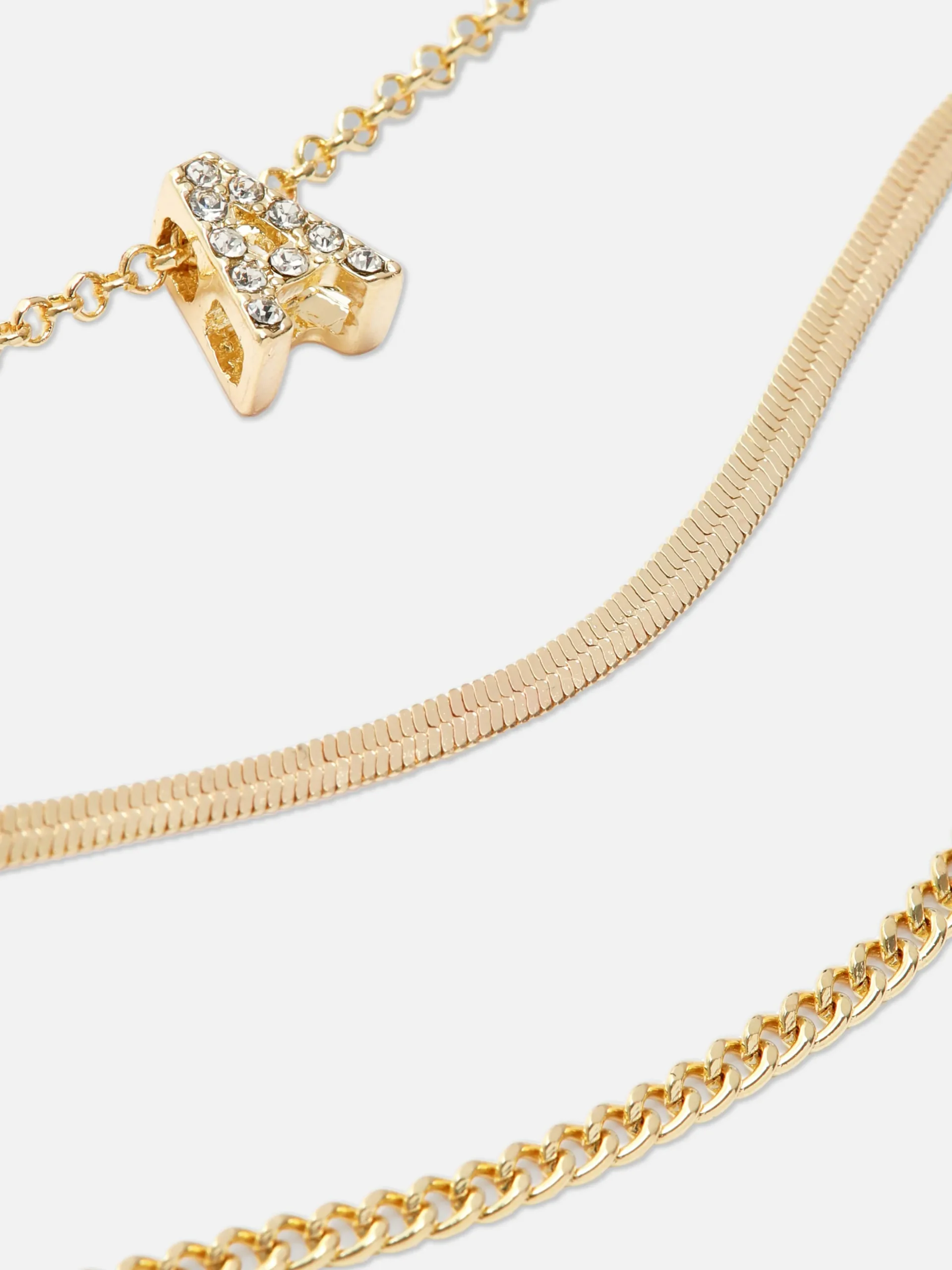 Pack De 3 Pulseras De Strass Con Inicial