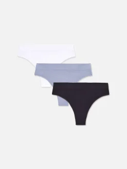 Pack De 3 Tangas Acanalados Sin Costuras