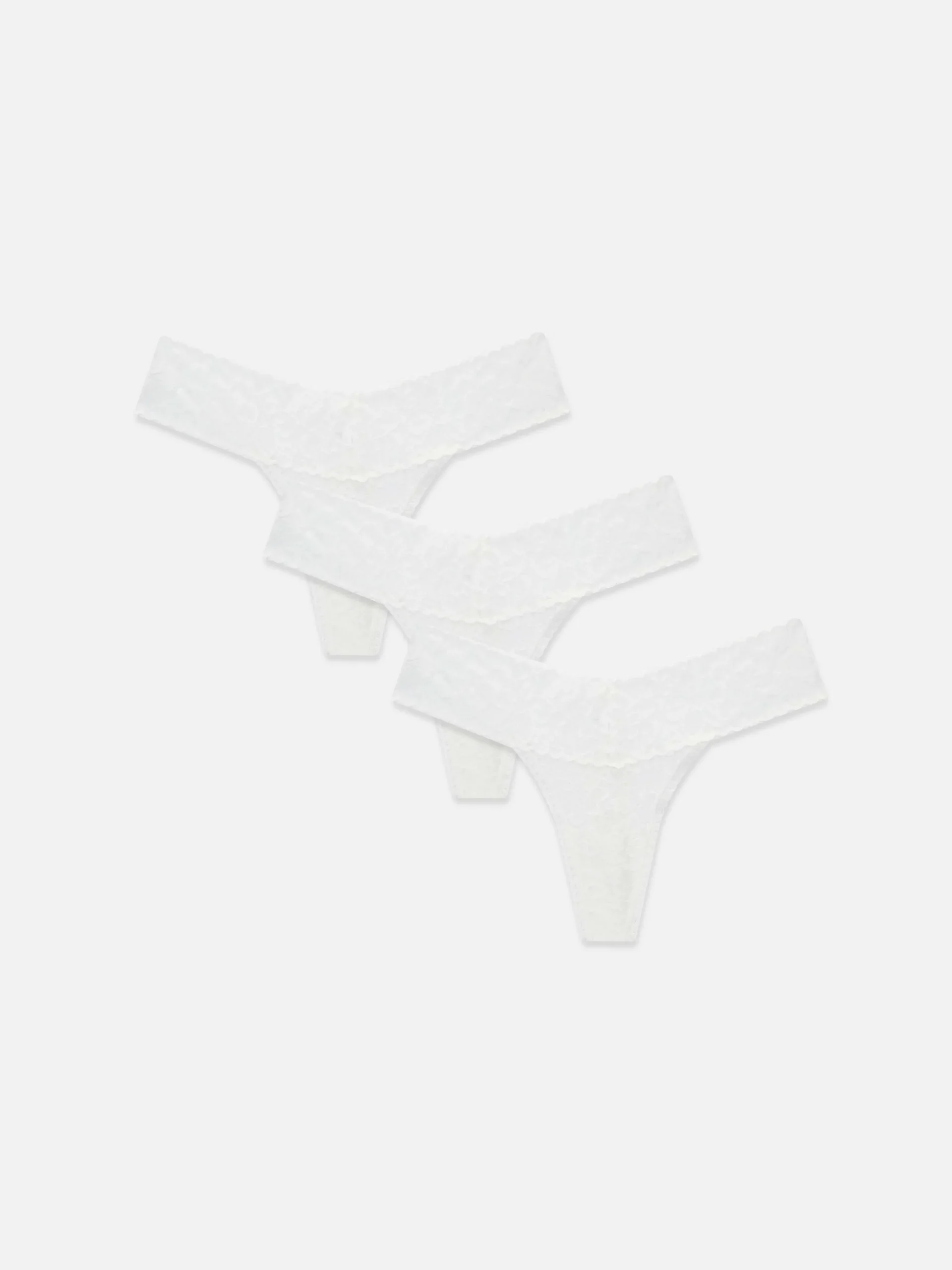 Pack De 3 Tangas Bandeau De Encaje