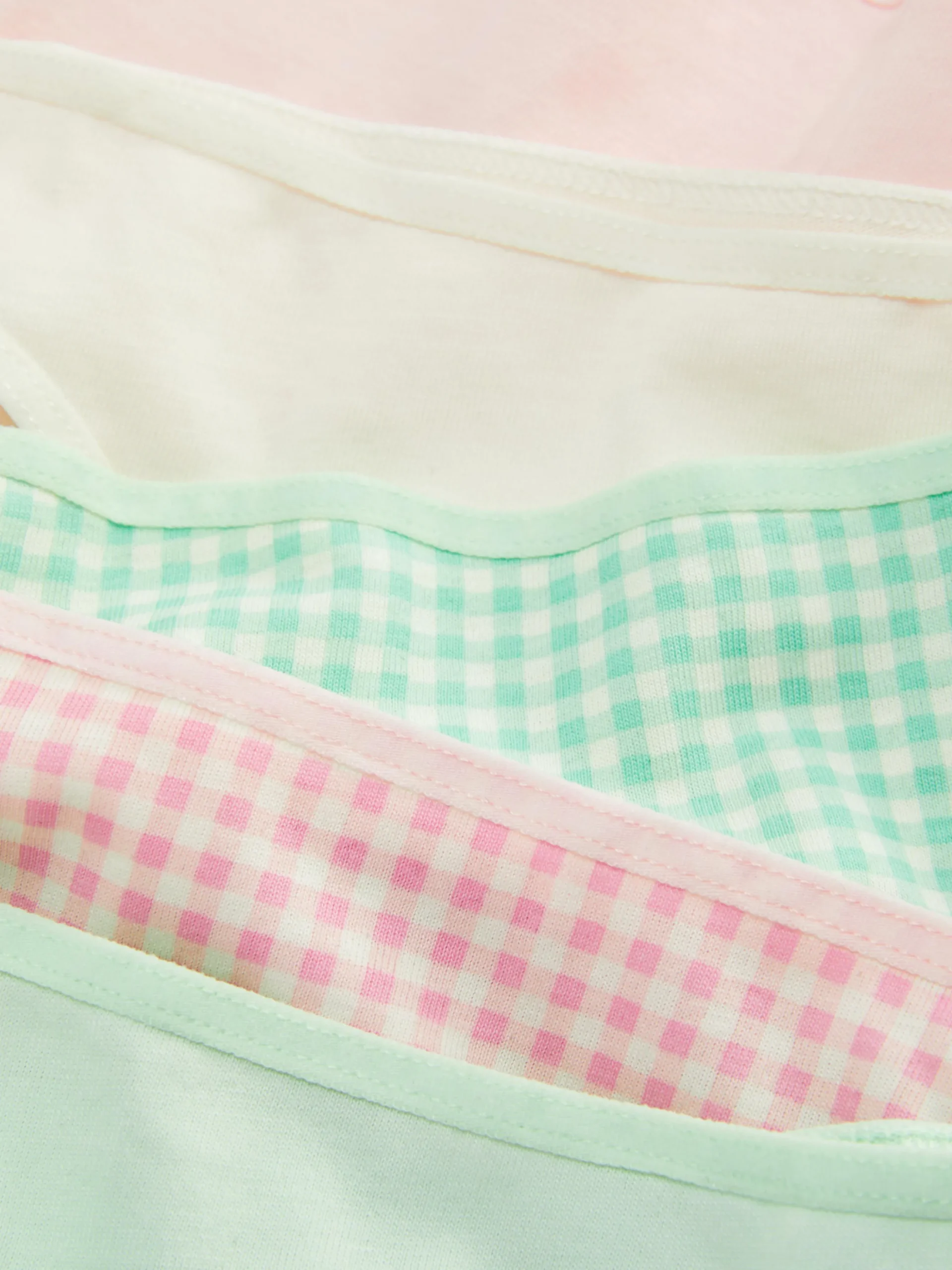 Pack De 5 Tangas De Moda Con Cuadros Vichy