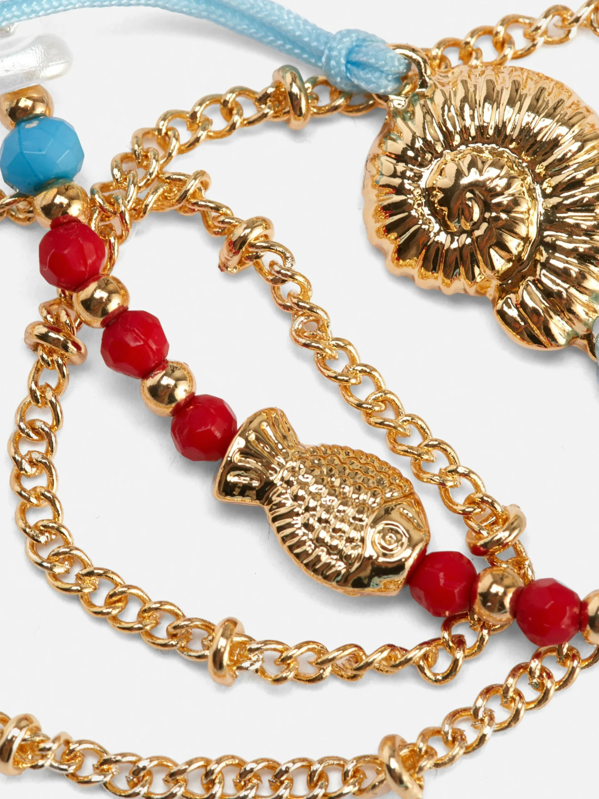 Pack De 3 Tobilleras Con Dijes De Conchas