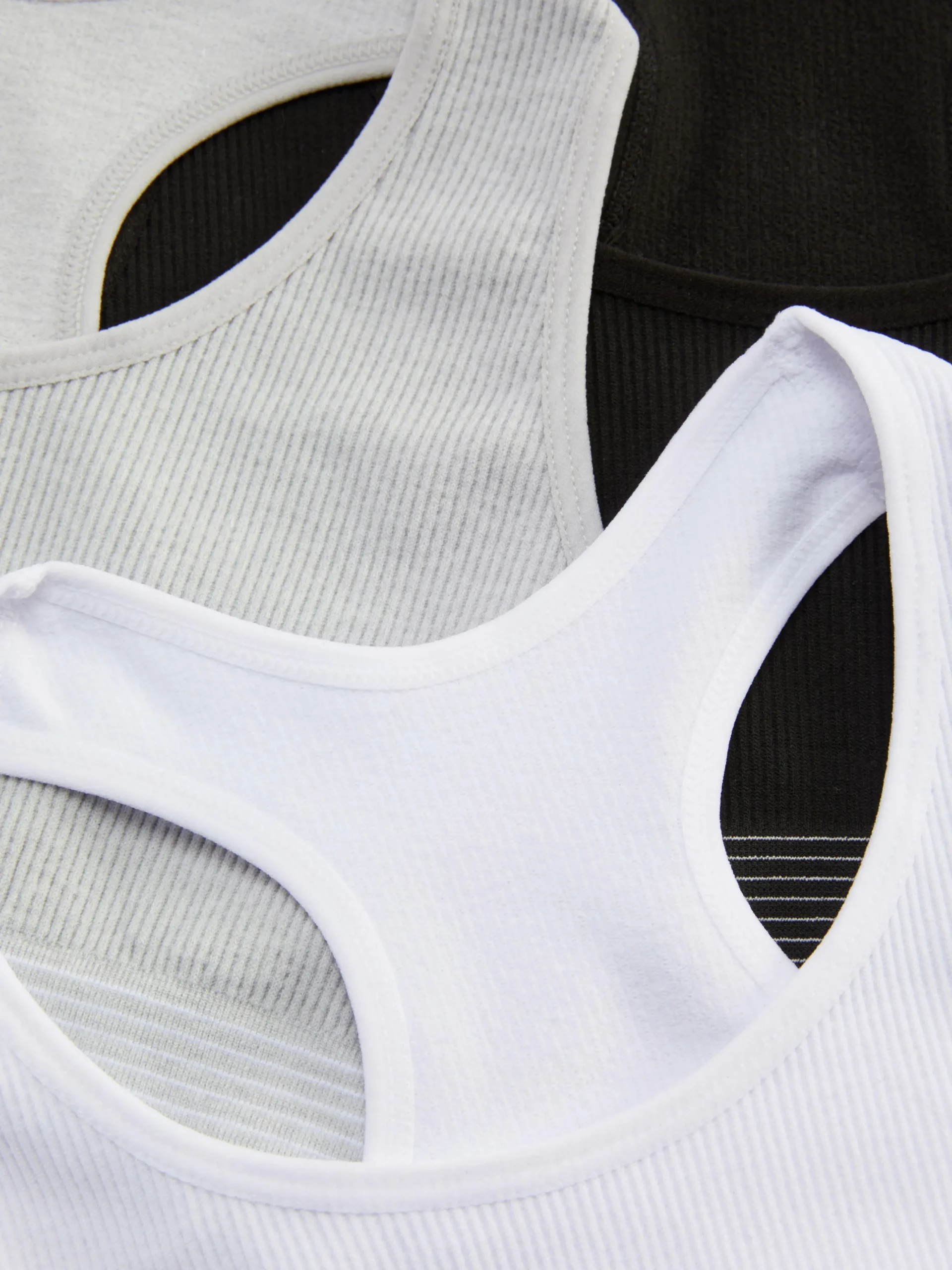 Pack De 3 Tops Sin Costuras Con Espalda De Nadadora