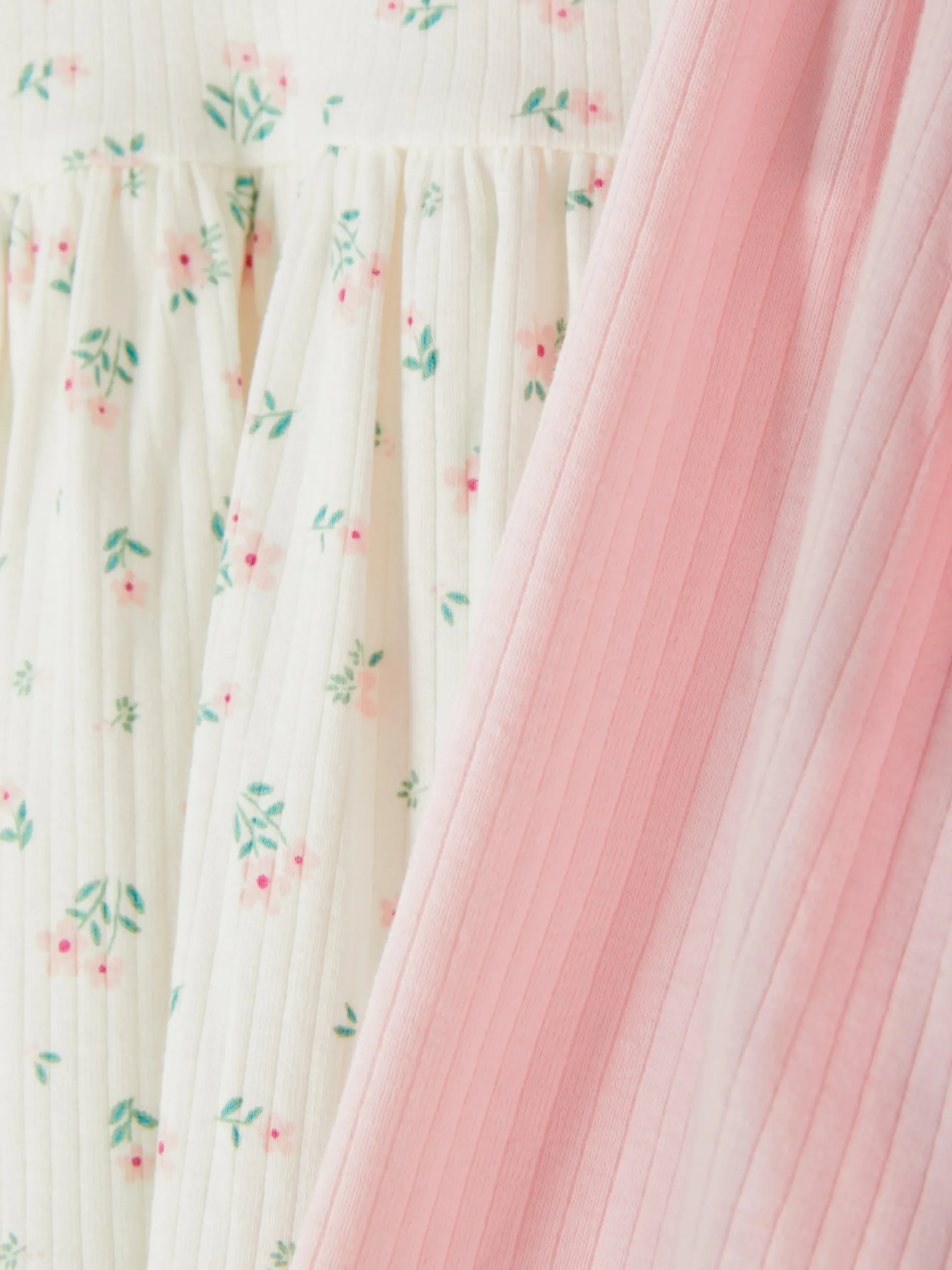 Pack De 2 Vestidos Acanalados De Manga Larga