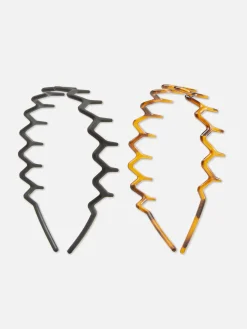 Pack De Dos Diademas En Zigzag