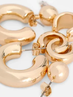 Pack De Pendientes De Aro Y Earcuffs