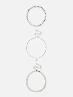 Pack De Tres Tobilleras Con Inicial