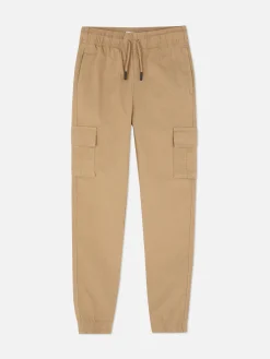 Pantalón Cargo Con Bajos Elásticos
