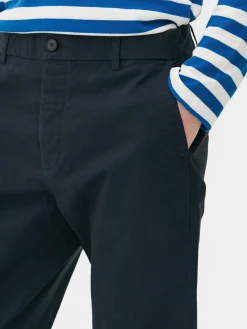 Pantalón Chino Elástico De Corte Entallado