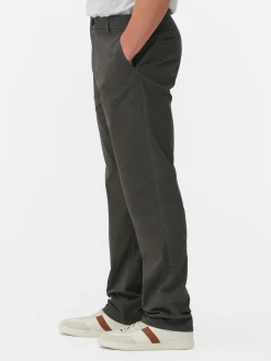 Pantalón Chino Elástico De Pernera Recta
