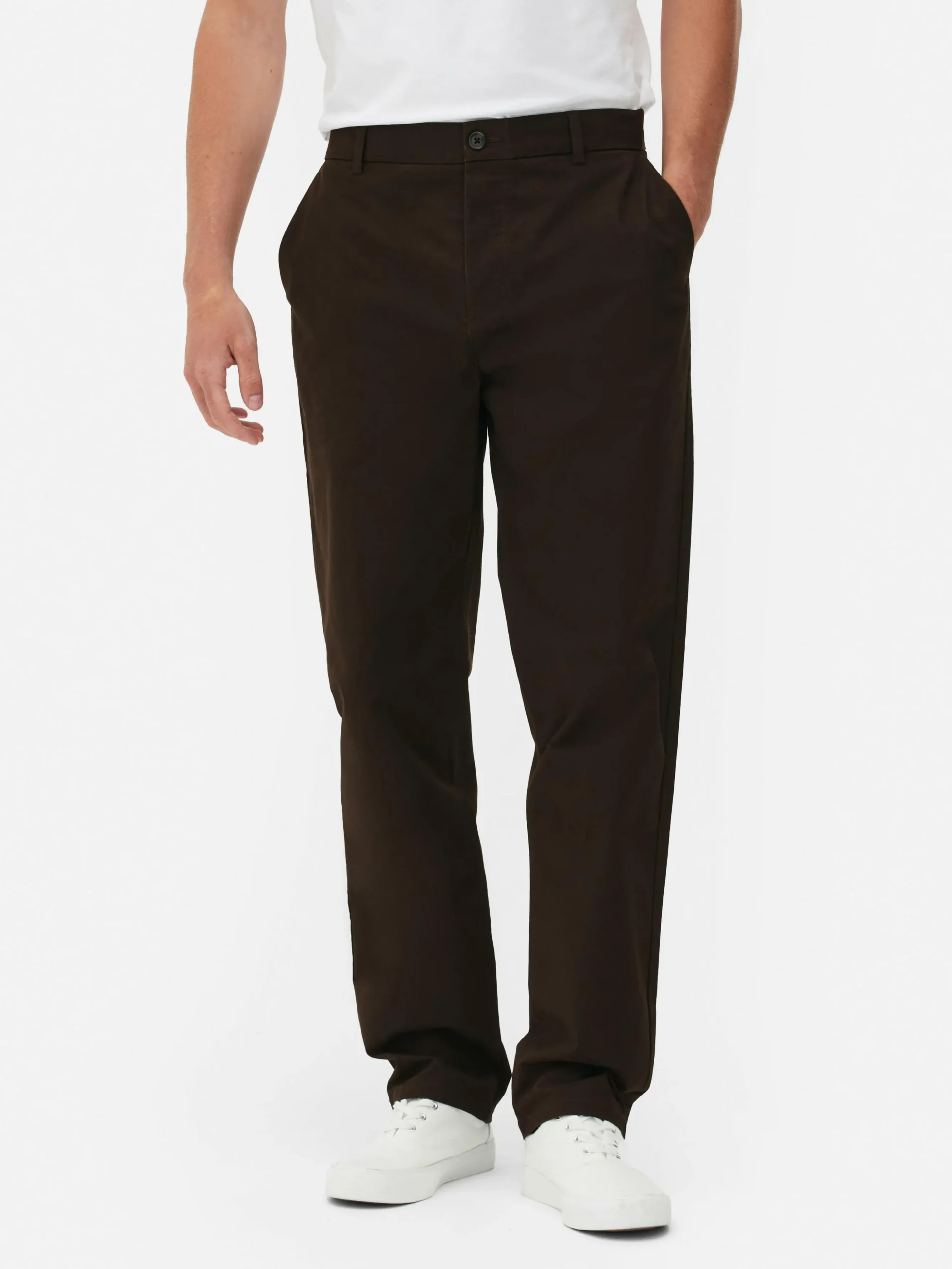 Pantalón Chino Elástico De Pernera Recta