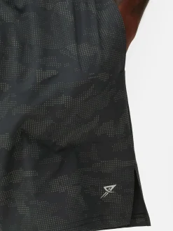 Pantalón Corto Deportivo Con Estampado Reflectante