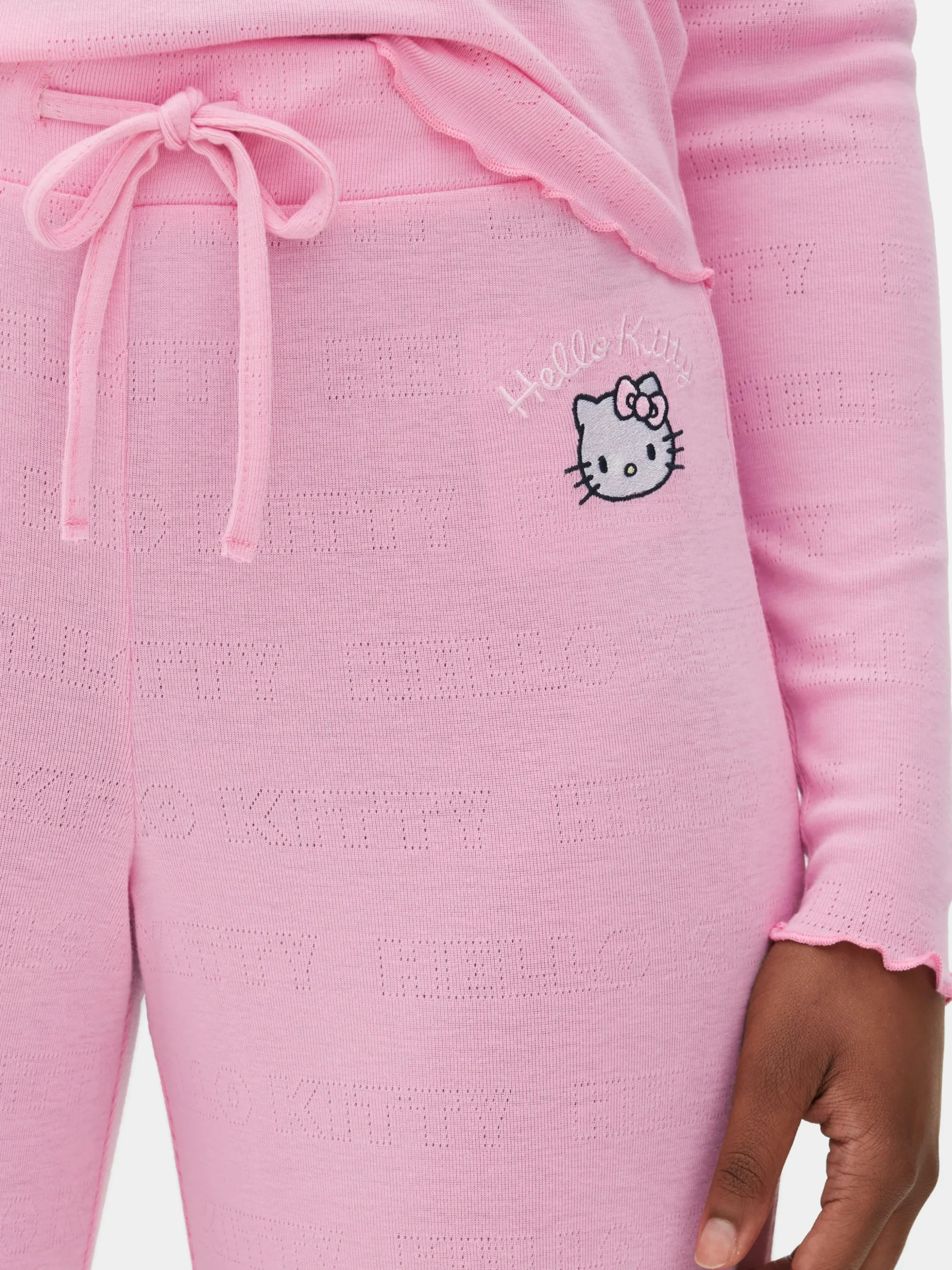 Pantalón De Pijama De Punto Calado De Hello Kitty