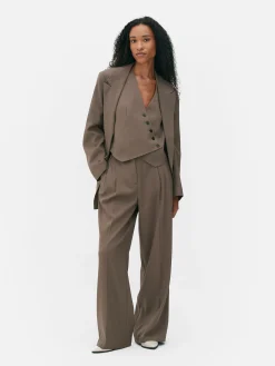 Pantalón De Vestir Con Plisado Delantero