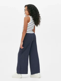 Pantalón Fruncido Con Cordón De Ajuste