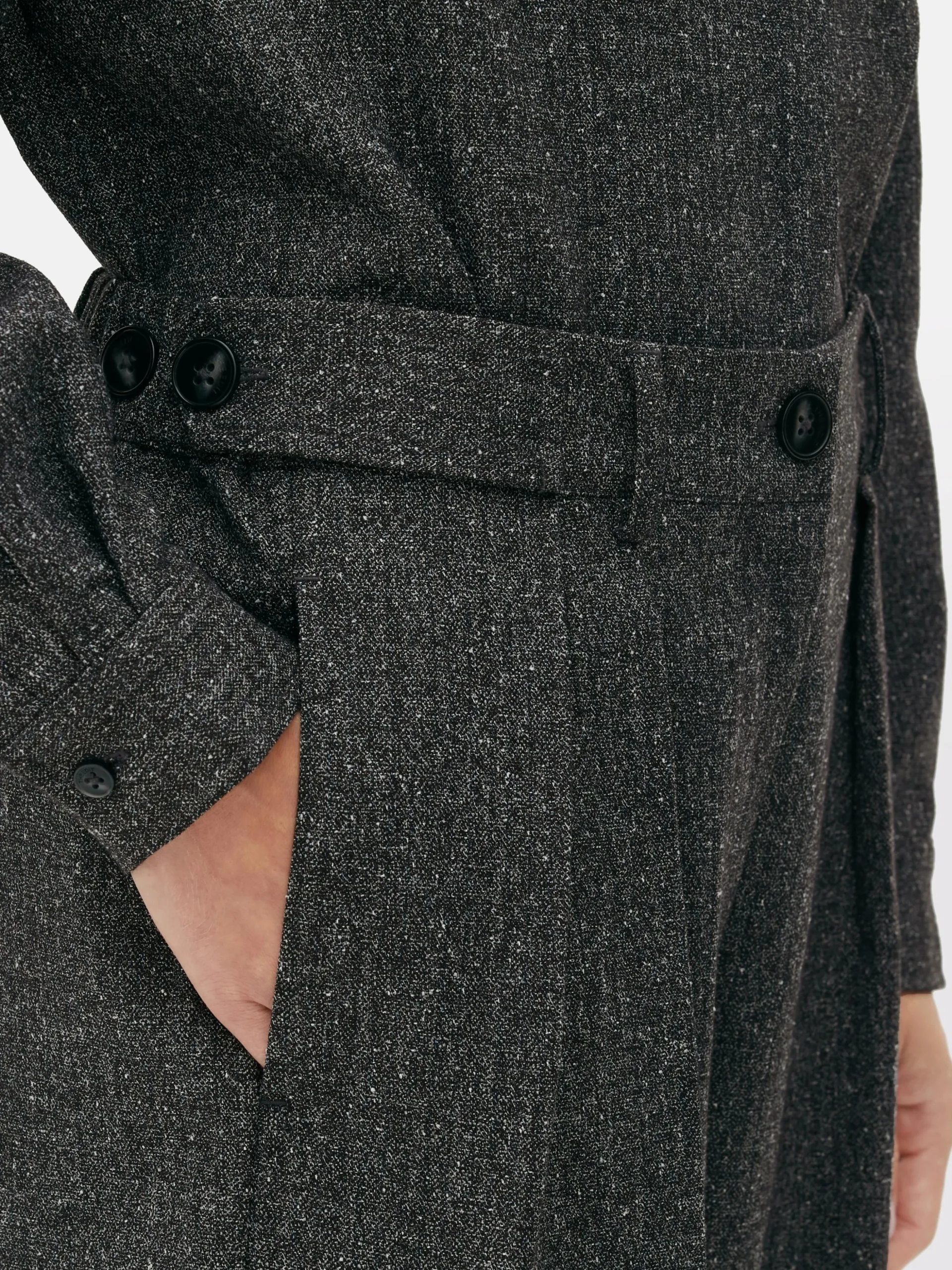 Pantalón Jaspeado De Pernera Ancha De The Edit