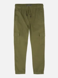 Pantalones Cargo Con Cordón De Ajuste