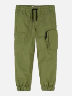 Pantalones Cargo Con Cordón De Ajuste