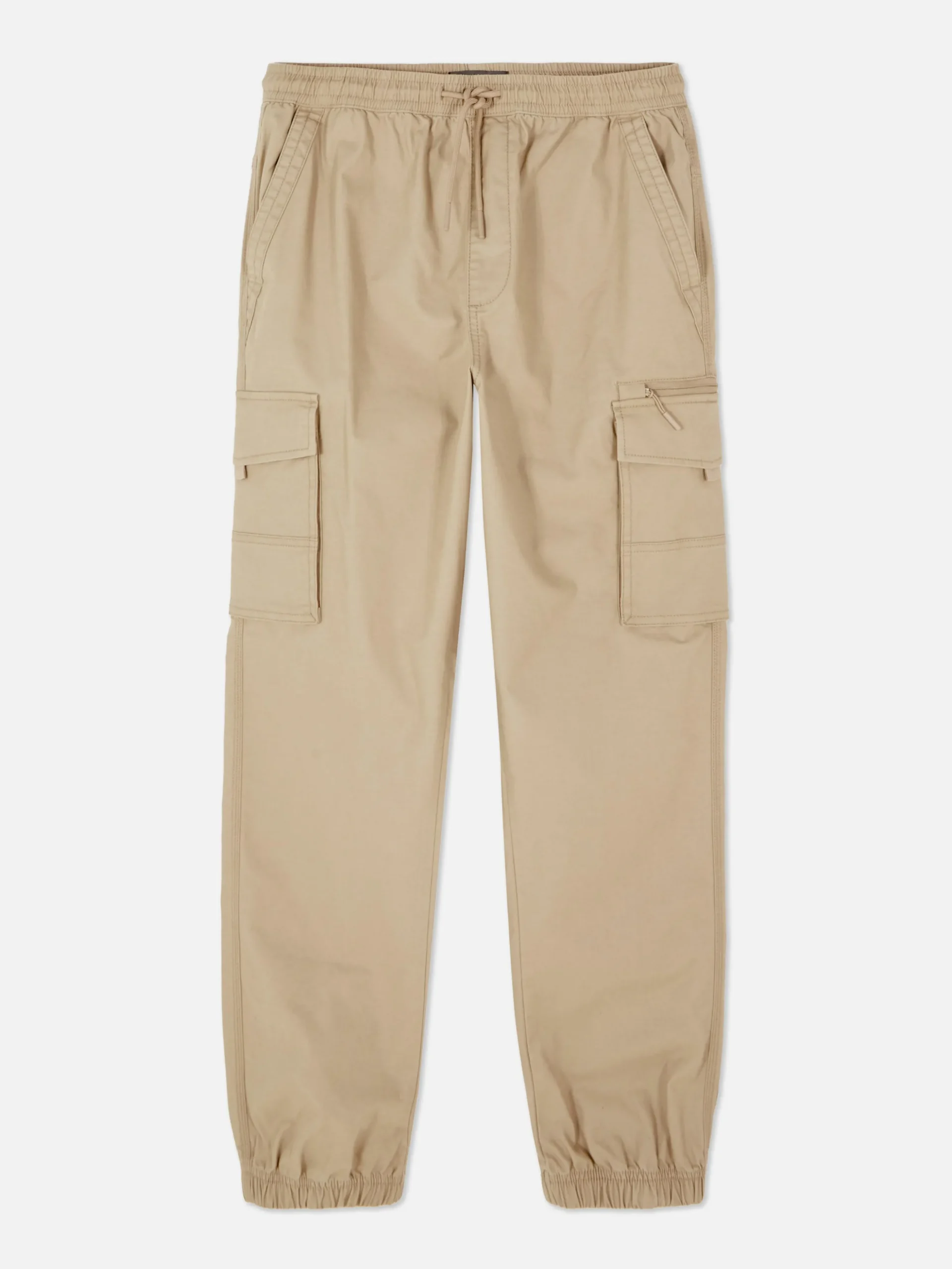 Pantalones Cargo Holgados Con Bajos Elásticos