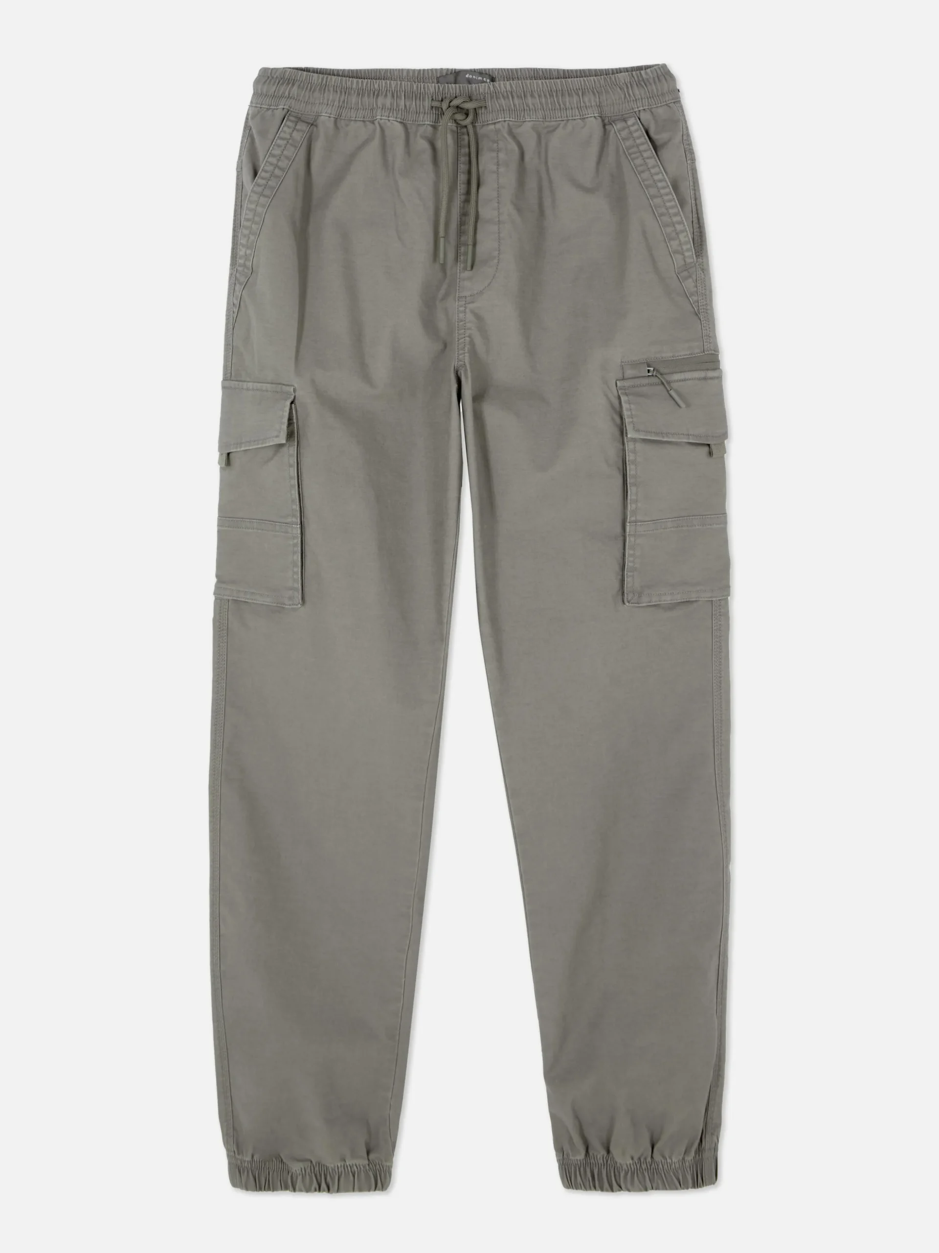 Pantalones Cargo Holgados Con Bajos Elásticos