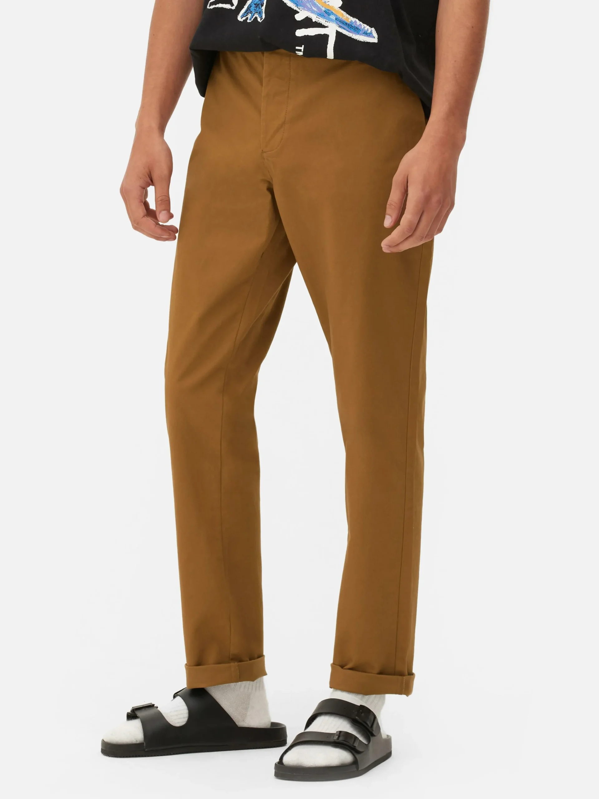 Pantalones Chinos De Corte Entallado Elásticos