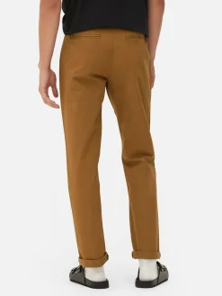 Pantalones Chinos De Corte Entallado Elásticos