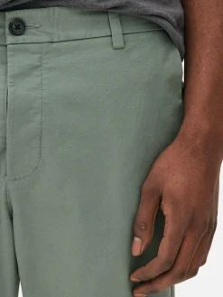 Pantalones Chinos De Corte Entallado Elásticos