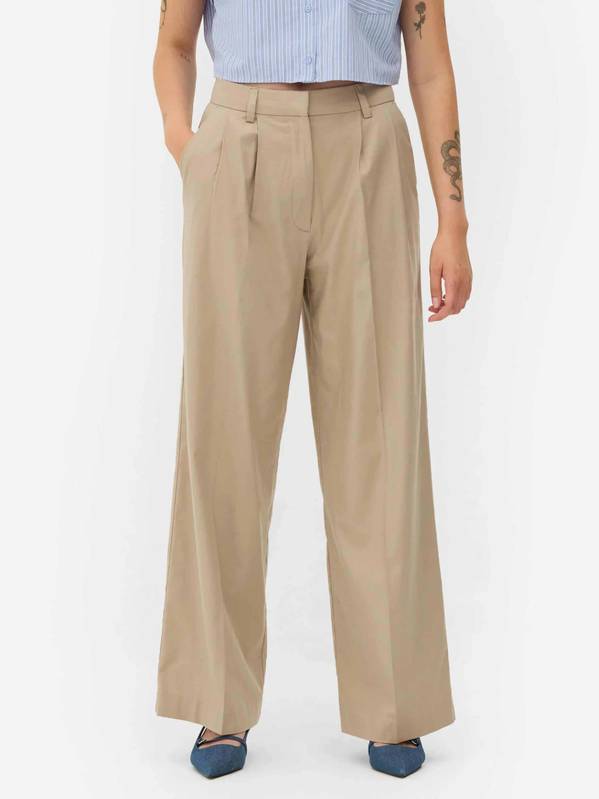 Pantalones Chinos De Pernera Ancha