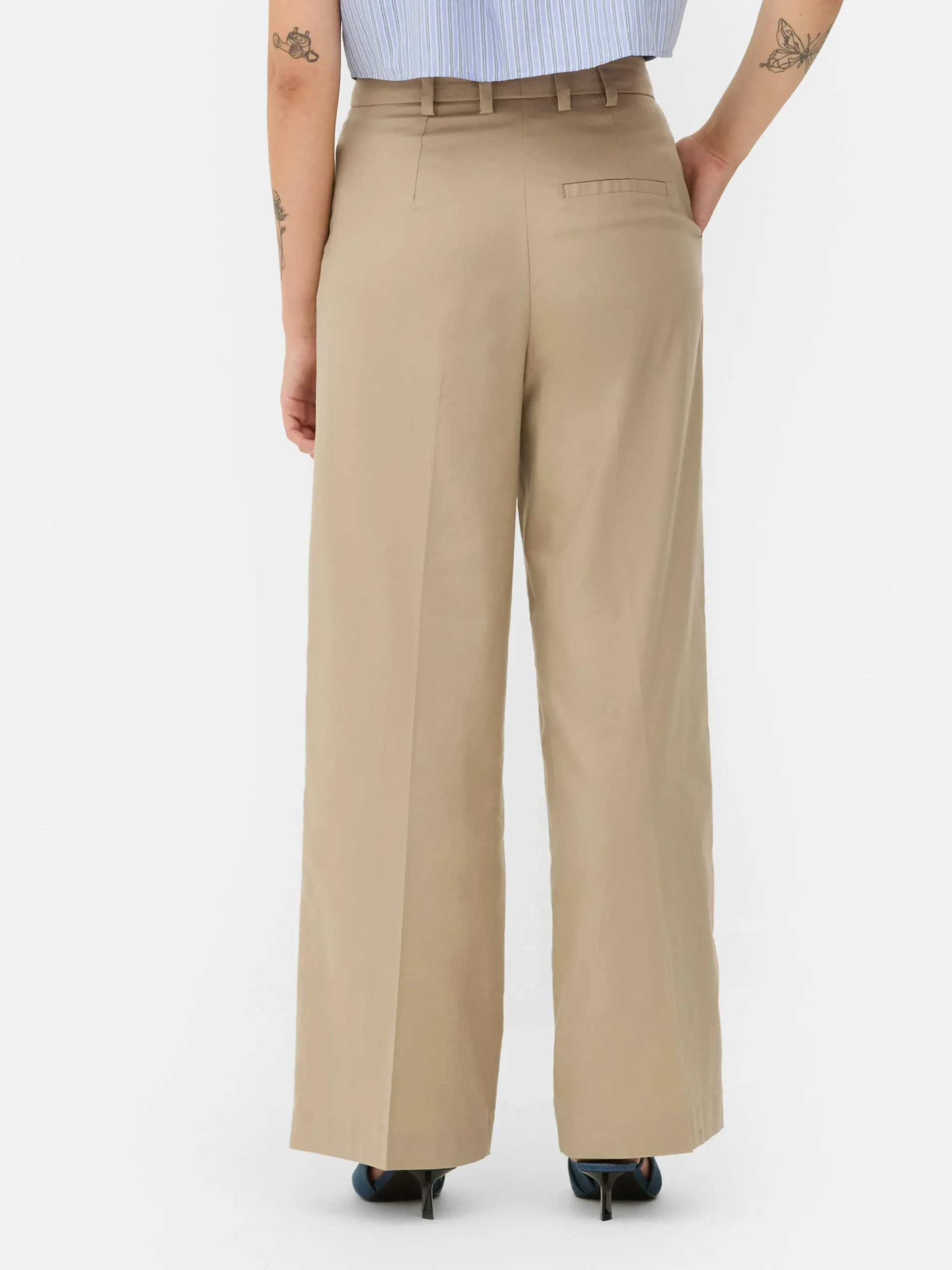 Pantalones Chinos De Pernera Ancha