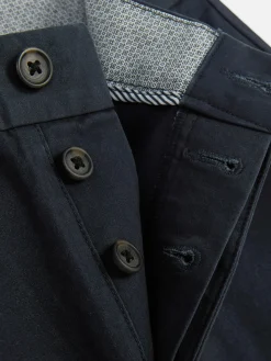 Pantalones Chinos Elásticos De Corte Entallado