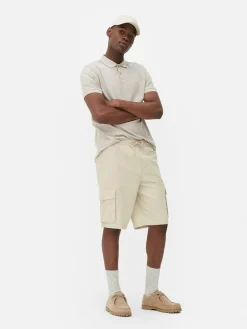 Pantalones Cortos Cargo Con Cordón De Ajuste