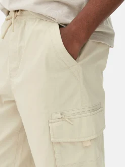 Pantalones Cortos Cargo Con Cordón De Ajuste