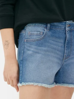 Pantalones Cortos Vaqueros Deshilachados