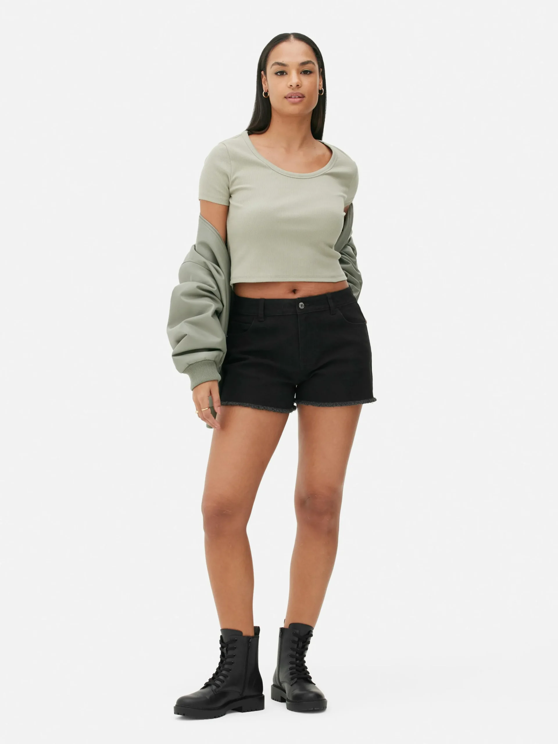 Pantalones Cortos Vaqueros Deshilachados