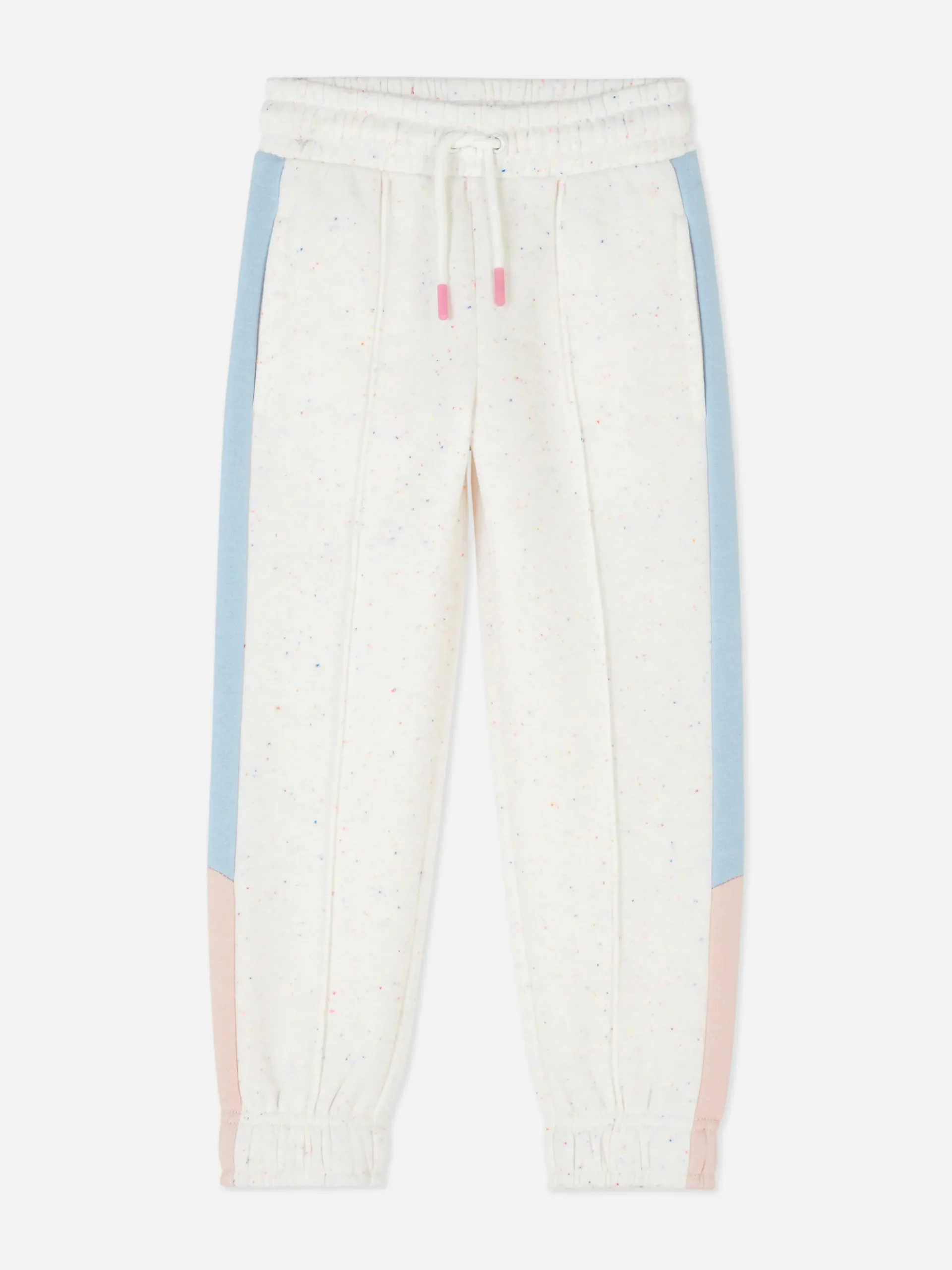 Pantalones De Chándal Bicolor Con Cordón De Ajuste