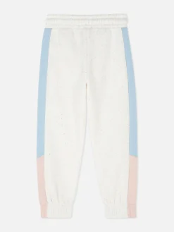 Pantalones De Chándal Bicolor Con Cordón De Ajuste