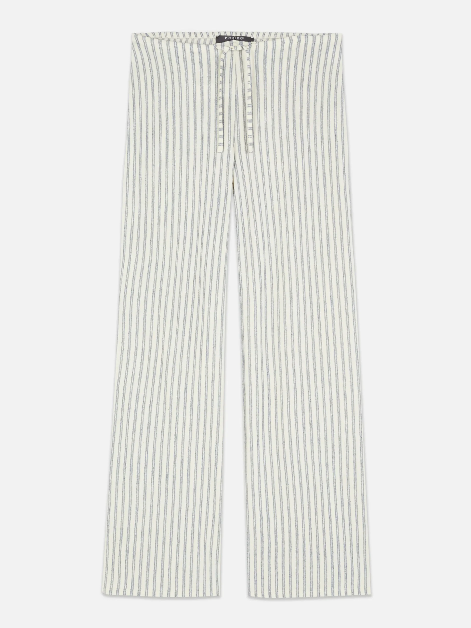 Pantalones De Pernera Ancha A Rayas