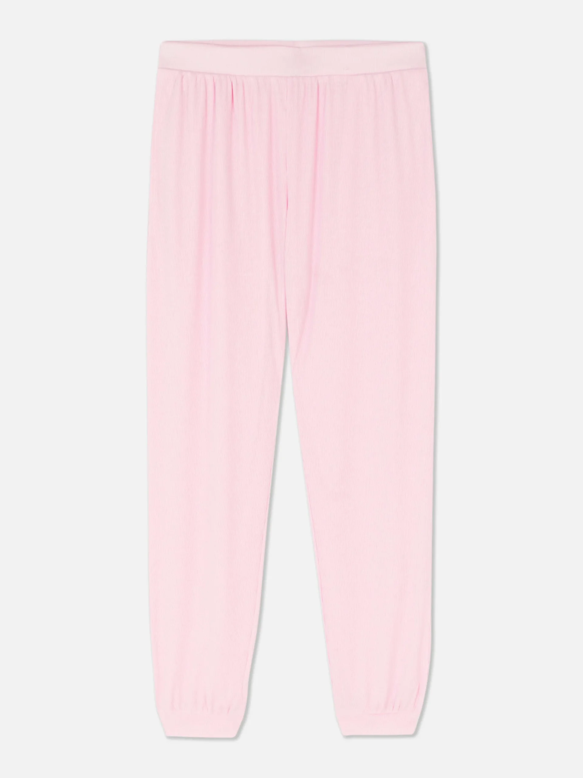 Pantalones De Pijama Acanalados Con Bajos Ajustados