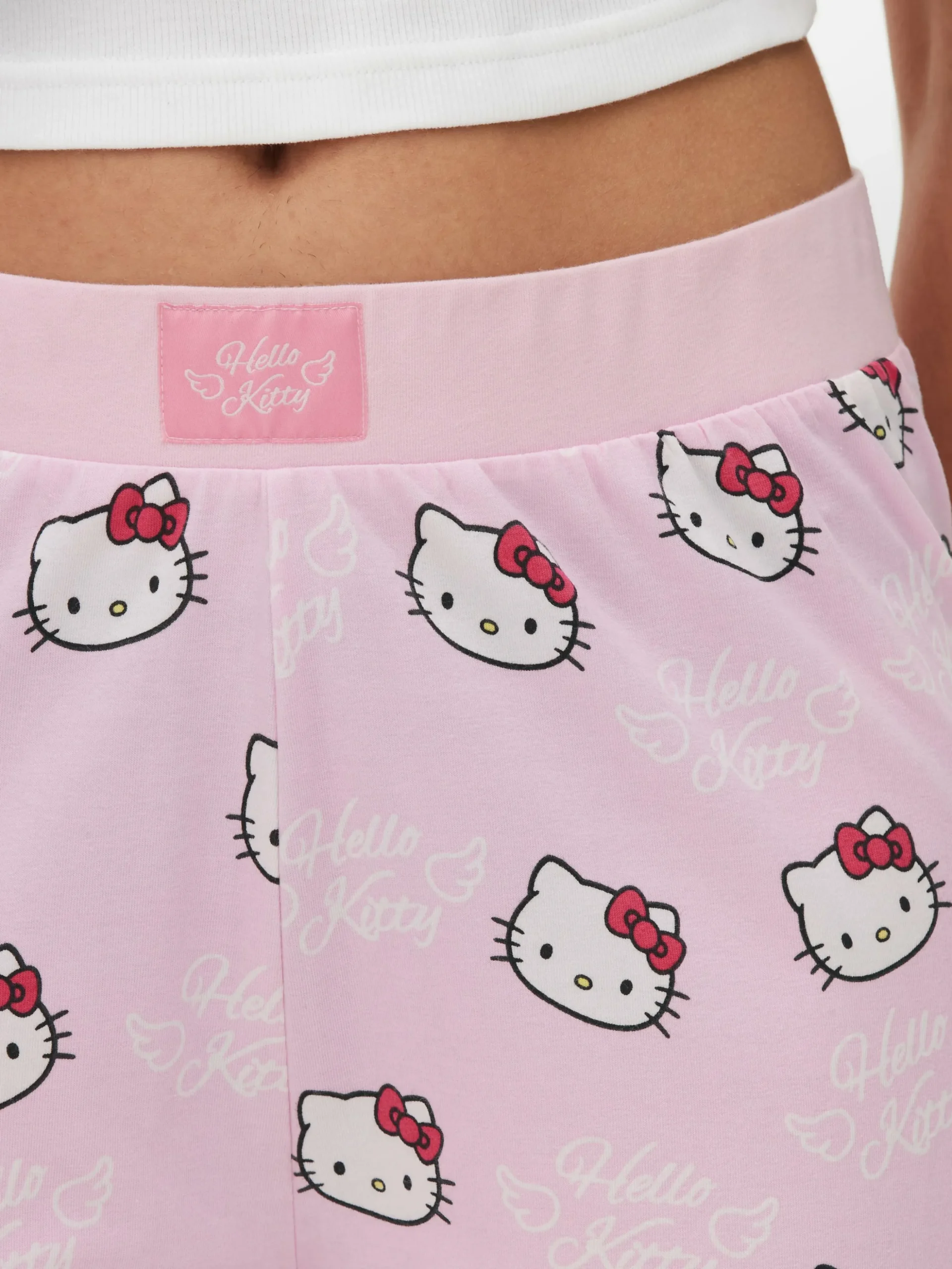 Pantalones De Pijama Anchos De Hello Kitty