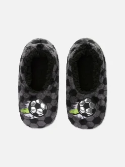 Pantuflas Con Diseño De Fútbol