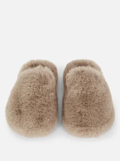 Pantuflas De Pelo Sintético