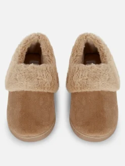 Pantuflas Estilo Mocasín Con Forro De Pelo Sintético