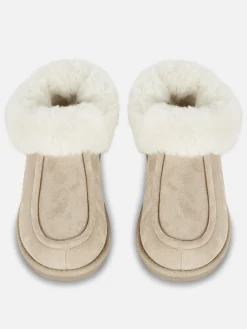 Pantuflas Estilo Mocasín Con Forro De Pelo Sintético