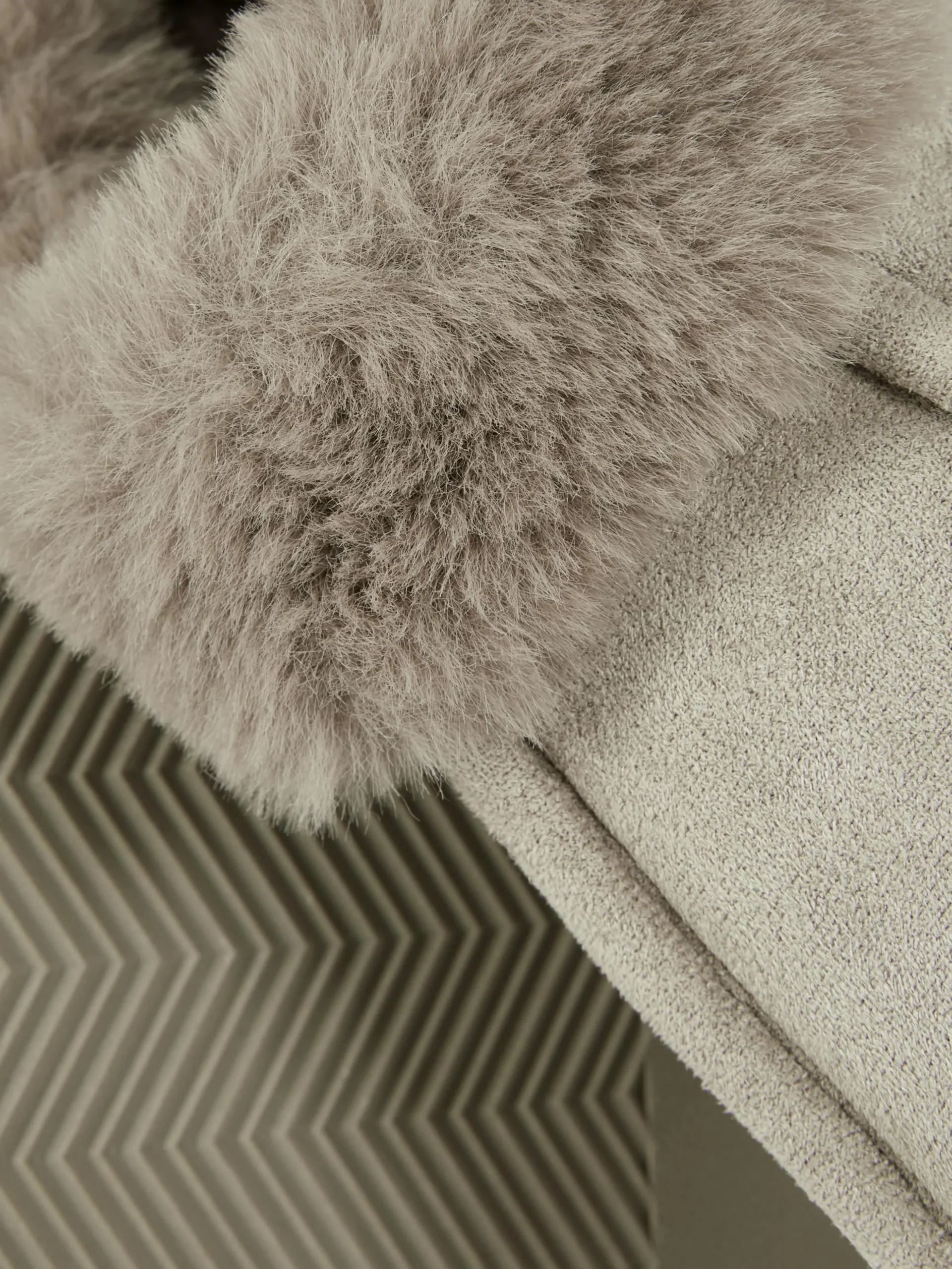 Pantuflas Estilo Mocasín Con Forro De Pelo Sintético