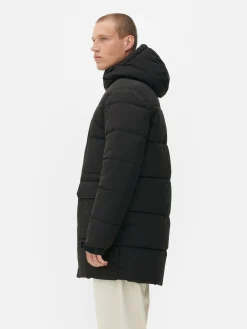 Parka Acolchada Con Capucha