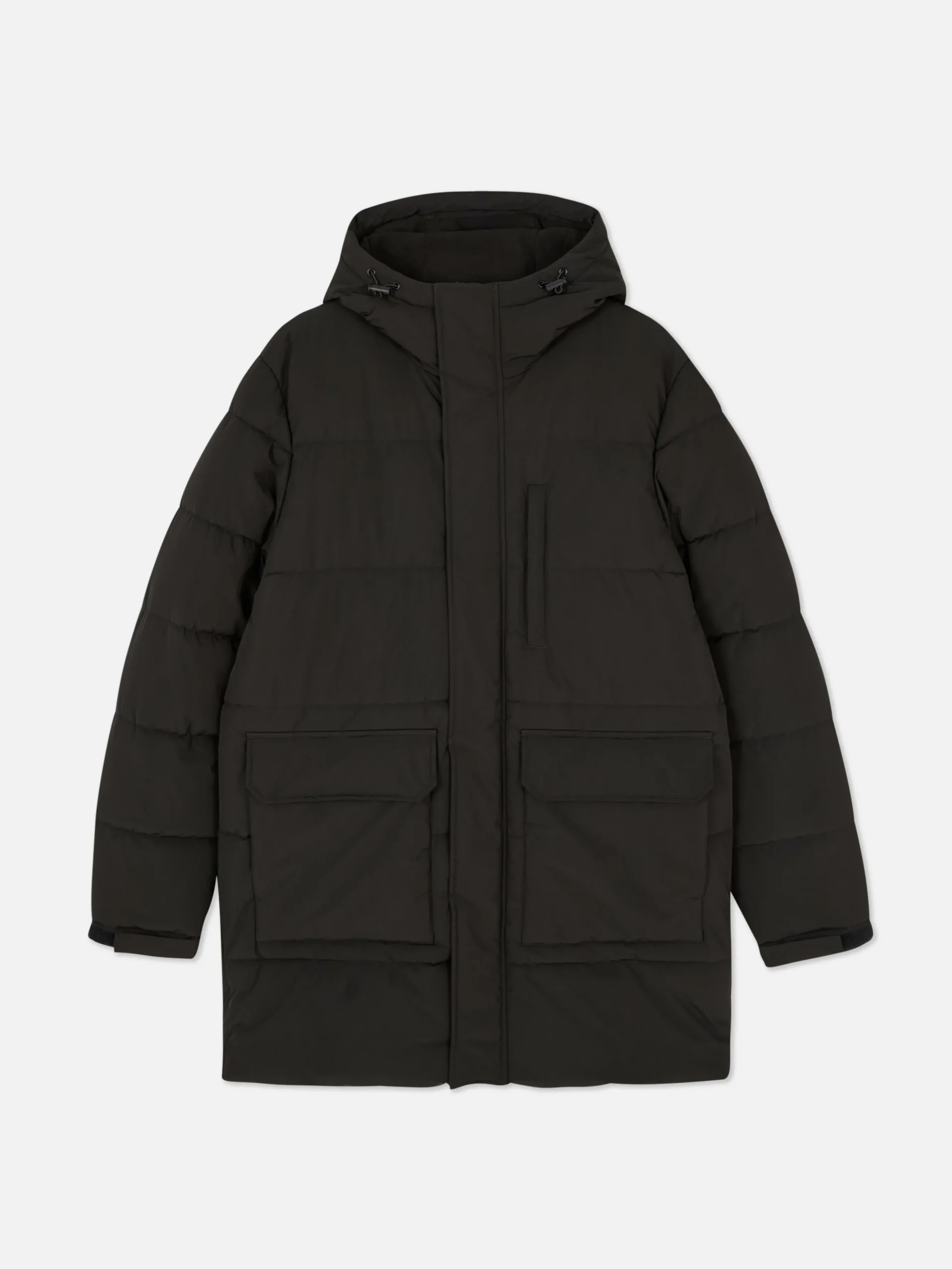 Parka Acolchada Con Capucha