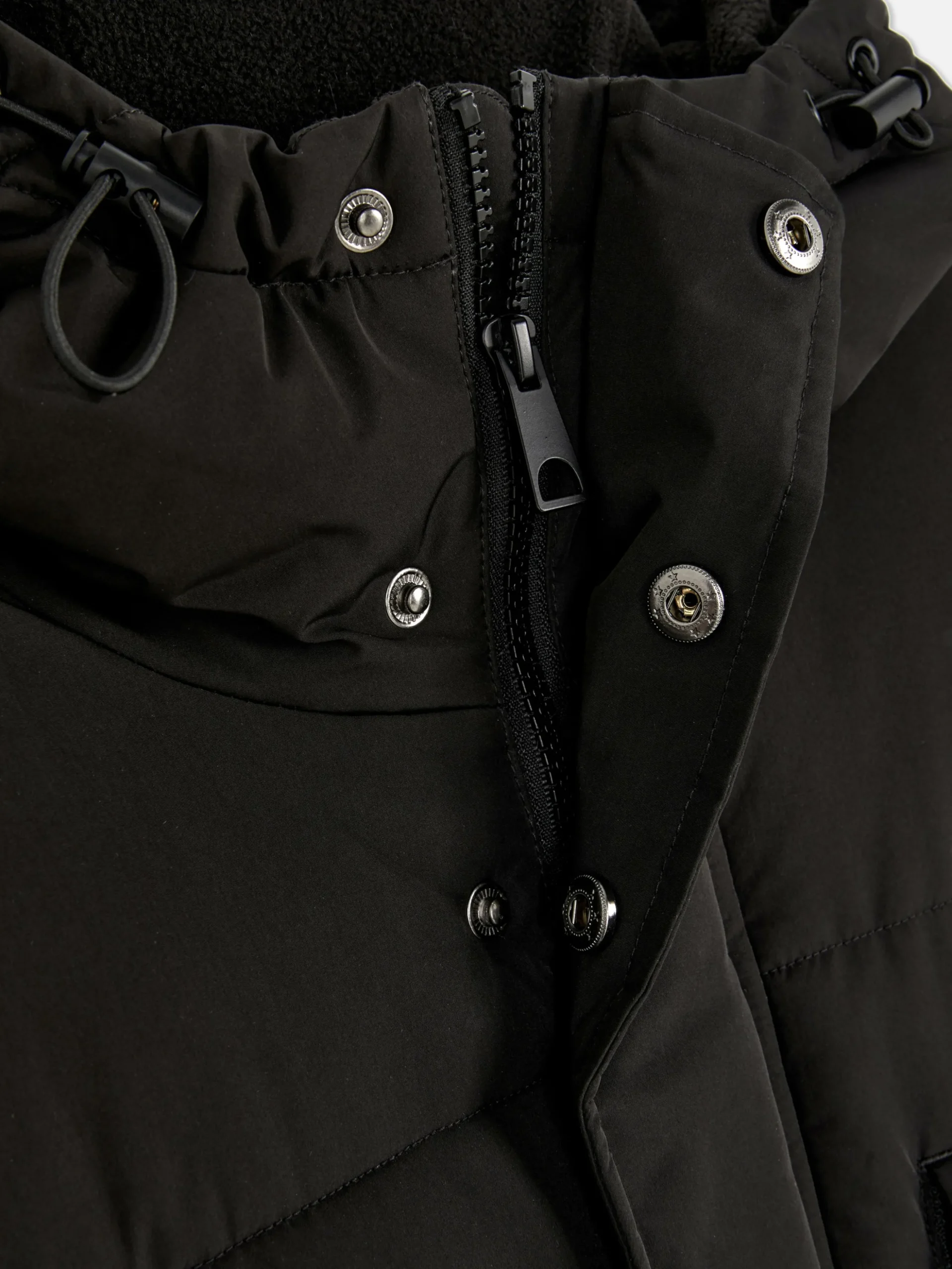 Parka Acolchada Con Capucha