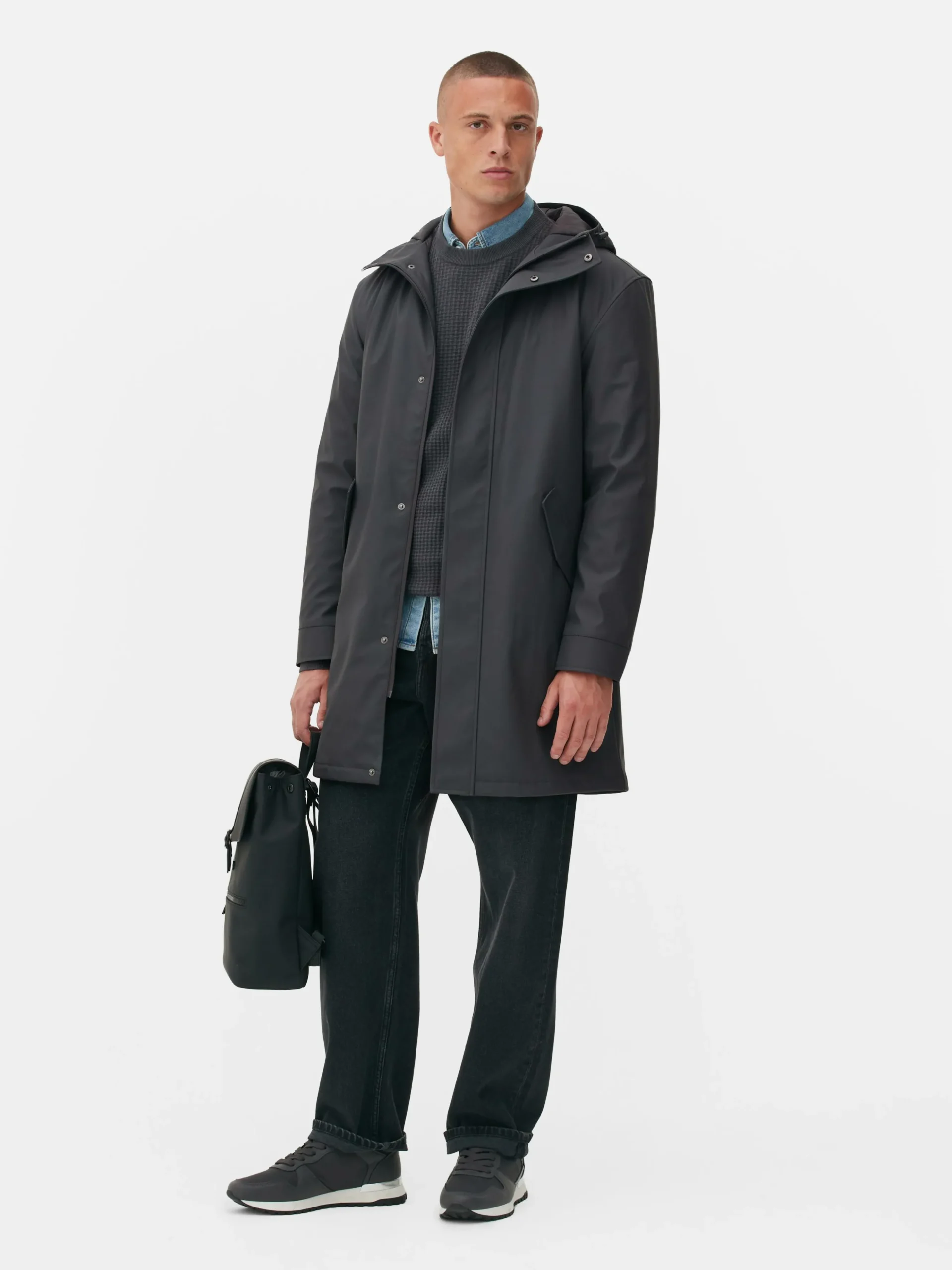 Parka Con Capucha Y Revestimiento De Goma