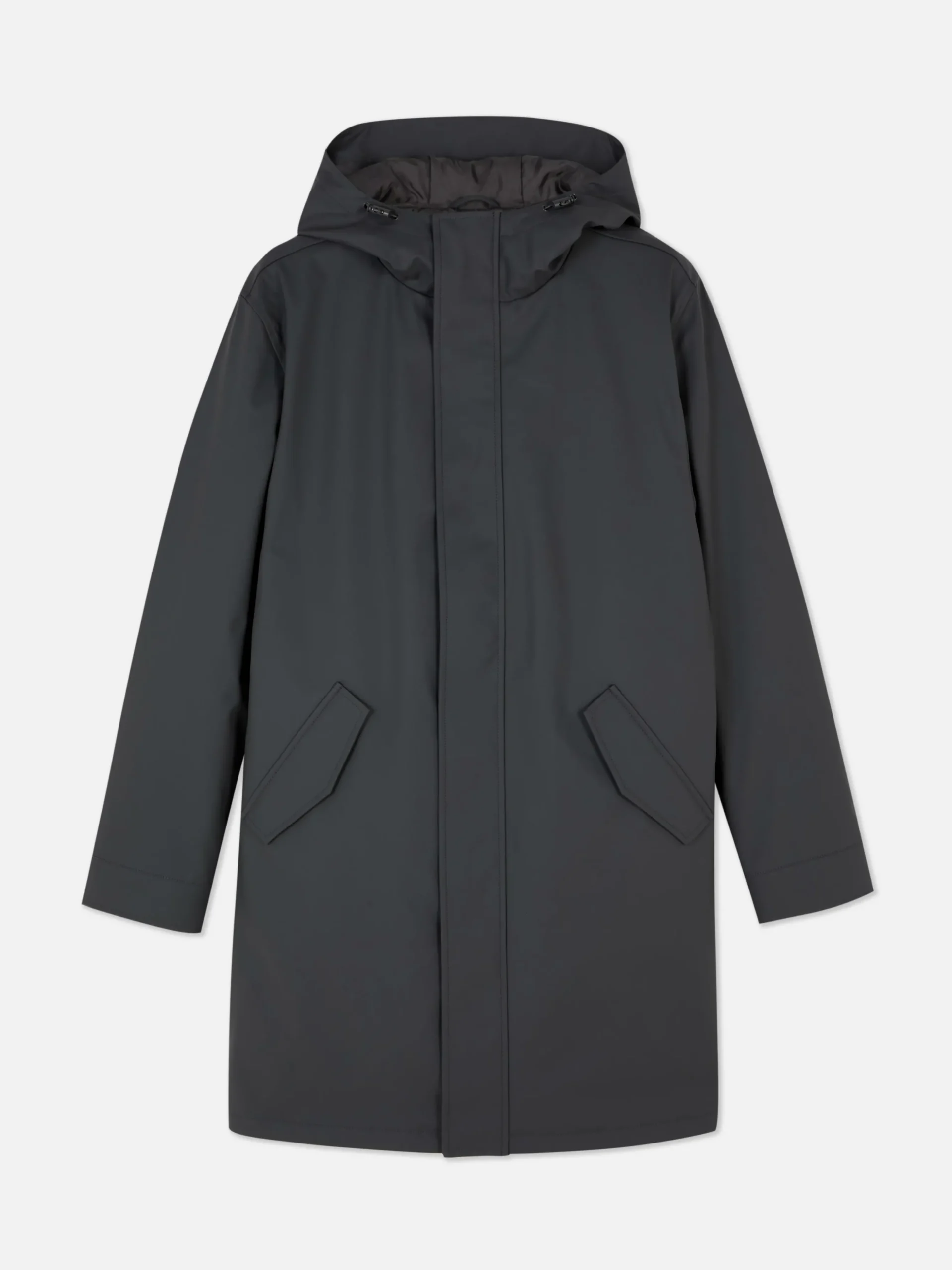 Parka Con Capucha Y Revestimiento De Goma