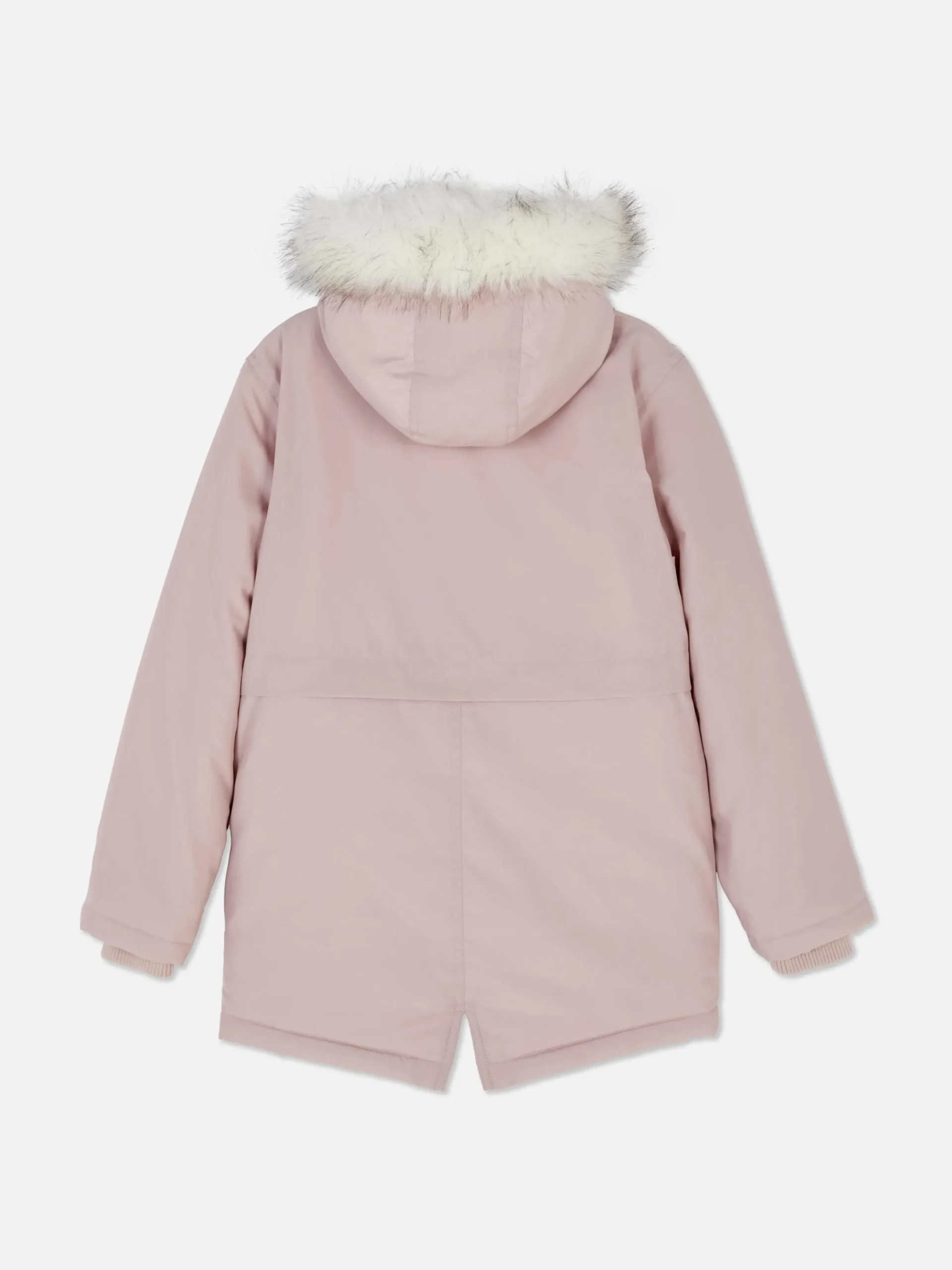 Parka De Pelo Sintético Con Capucha